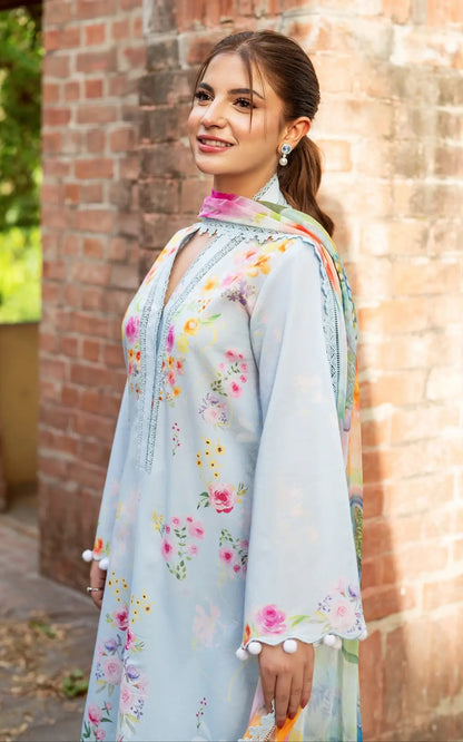 Dananeer - Cia Shirt, Trouser and Dupatta - COD | 45% OFF