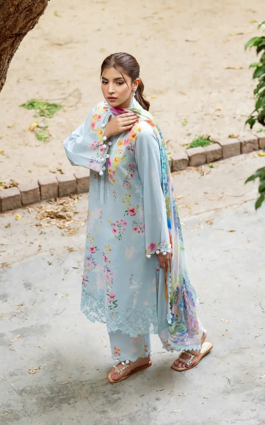 Dananeer - Cia Shirt, Trouser and Dupatta - COD | 45% OFF