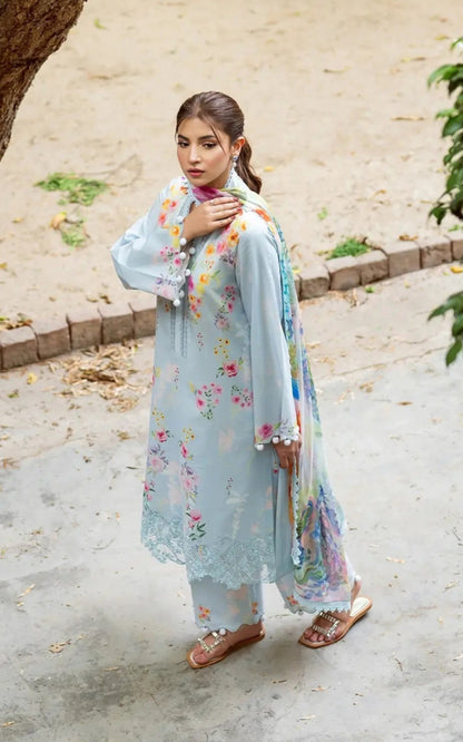Dananeer - Cia Shirt, Trouser and Dupatta - COD | 45% OFF