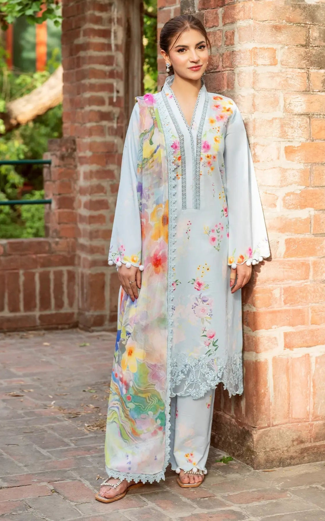 Dananeer - Cia Shirt, Trouser and Dupatta - COD | 45% OFF