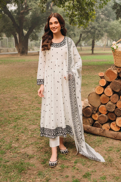 Durefishan Saleem - Zoni Shirt Trouser with Dupatta - COD | 20% OFF