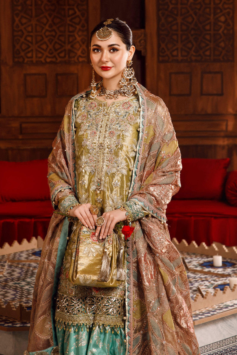 Hania Aamir - Leela Shirt, Ghagra and Dupatta - COD | 20% OFF