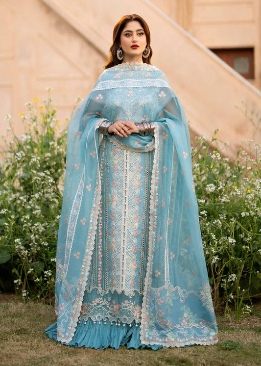 Sajal Ali - Yuna Shirt, Trouser and Dupatta - COD | 40% OFF