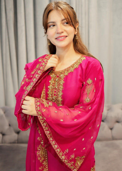 Dananeer - Rahas Shirt, Trouser and Dupatta - COD | 50% OFF