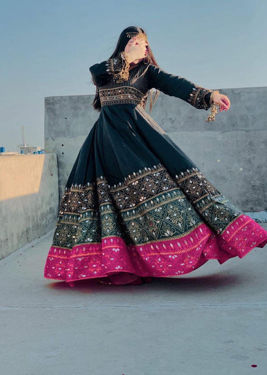 Weera Anarkali, Trouser with Dupatta - COD | 50% OFF