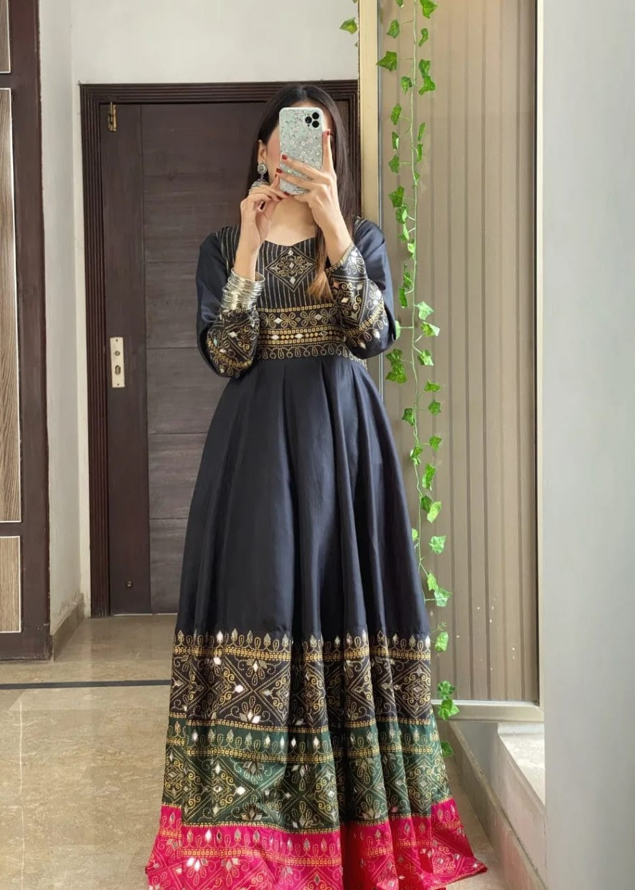 Weera Anarkali, Trouser with Dupatta - COD | 50% OFF