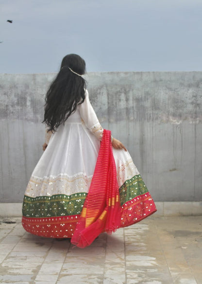 Weera Anarkali, Trouser with Dupatta - COD | 50% OFF