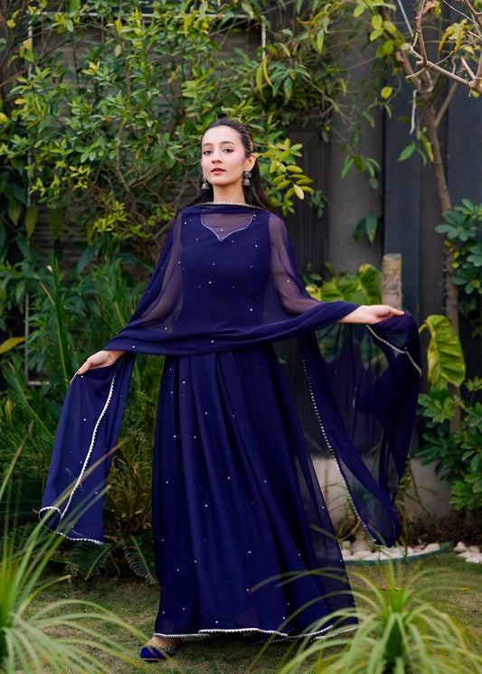 Rabia Faisal - Maxi, Trouser and Dupatta set - COD | 50% OFF