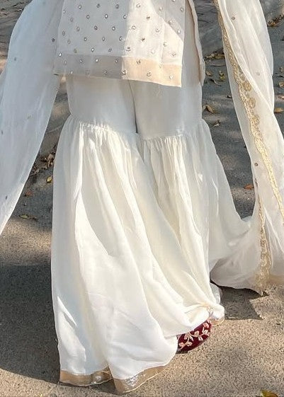 Aroosh - Zephyr Shirt, Gharara with Dupatta - COD | 50% OFF