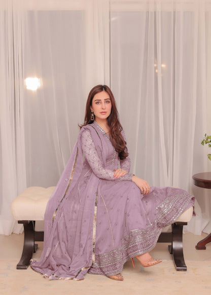 Sidra Niazi - Yani Shirt, Trouser and Dupatta - COD | 50% OFF