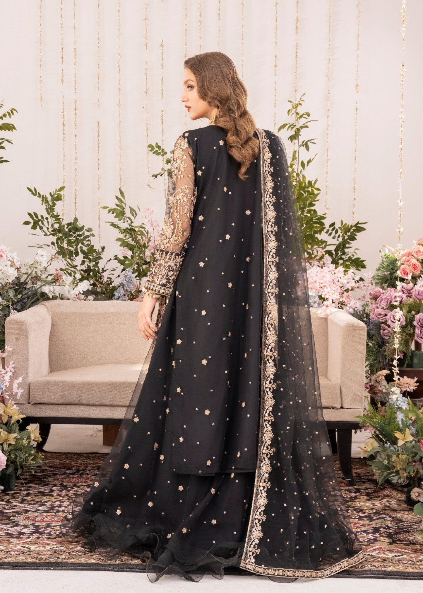 Alishba Abbasi - Olivia Shirt, Trouser with Dupatta Outfit - COD | 50% OFF