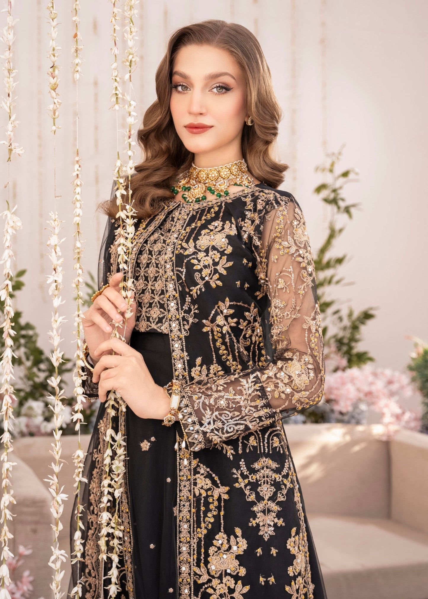 Alishba Abbasi - Olivia Shirt, Trouser with Dupatta Outfit - COD | 50% OFF