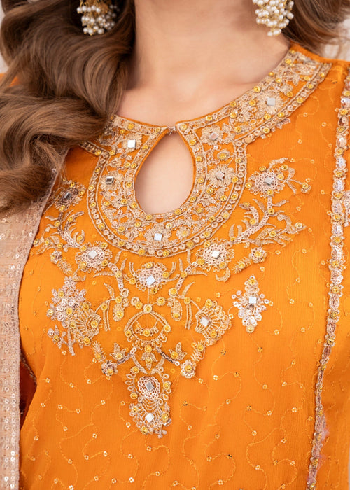 Alishba Abbasi - Azila Pishwas, Trouser with Duppatta - COD | 50% OFF