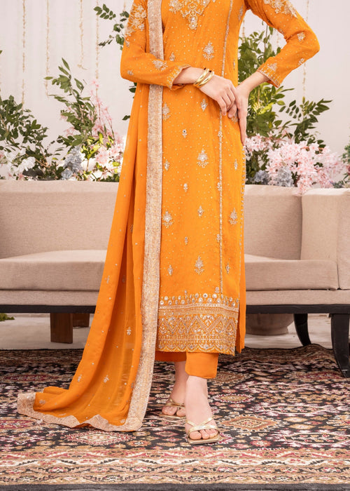 Alishba Abbasi - Azila Pishwas, Trouser with Duppatta - COD | 50% OFF