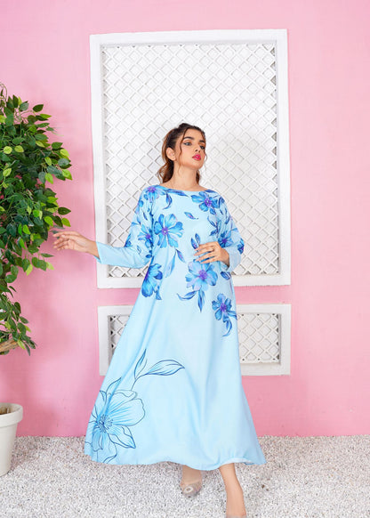 Hira Faisal - Aqua Maxi - COD | 20% OFF