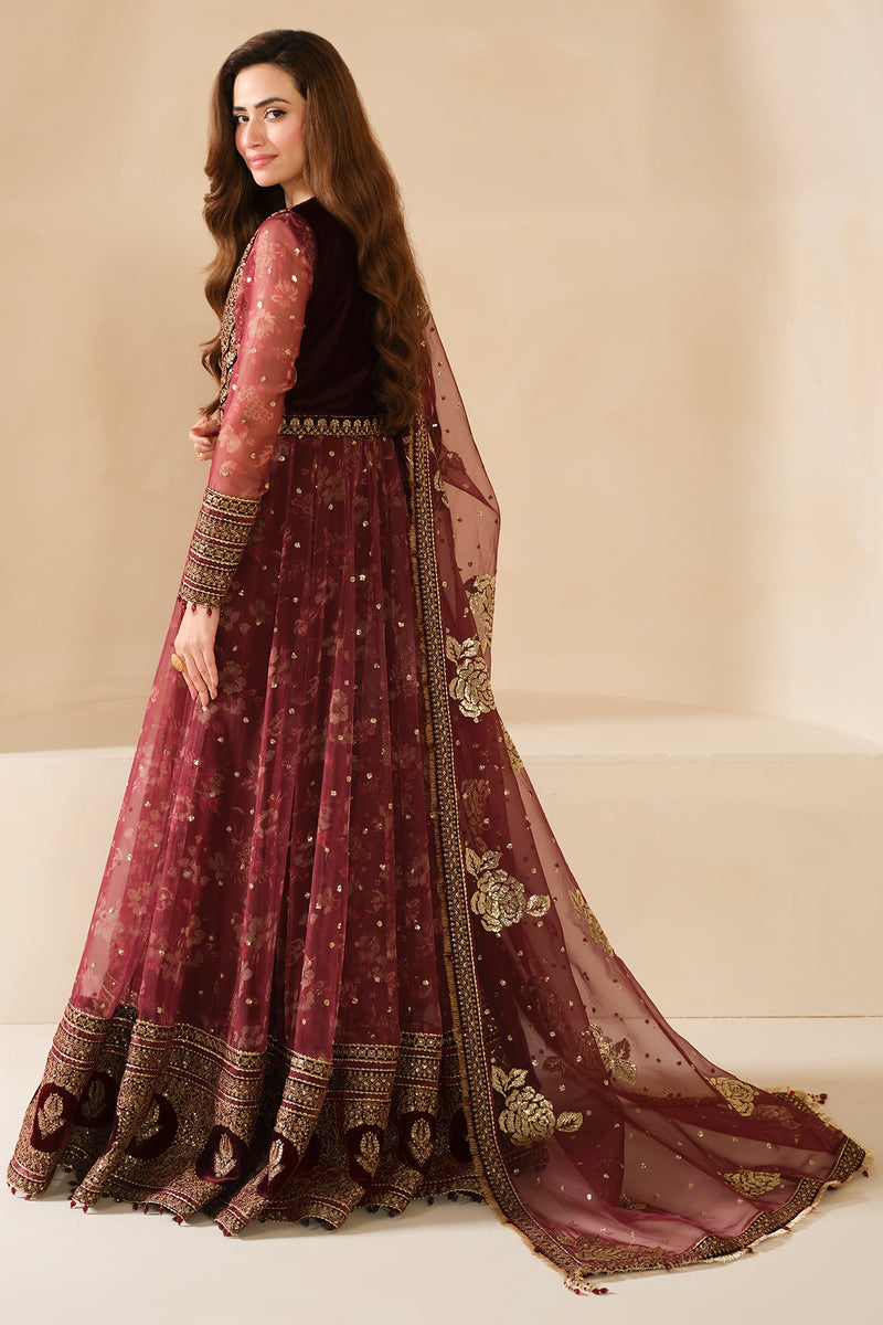 Sana Javed - Embroidered Maxi and Dupatta set | 50% OFF