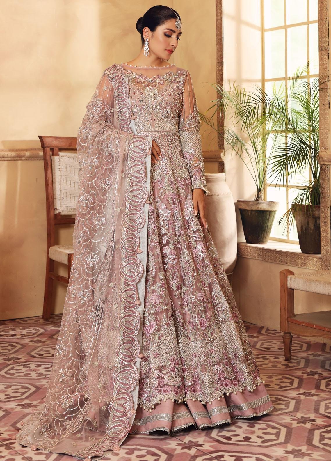 Ayeza Khan - Zeena Maxi, Lehenga with Dupatta - COD | 50% OFF
