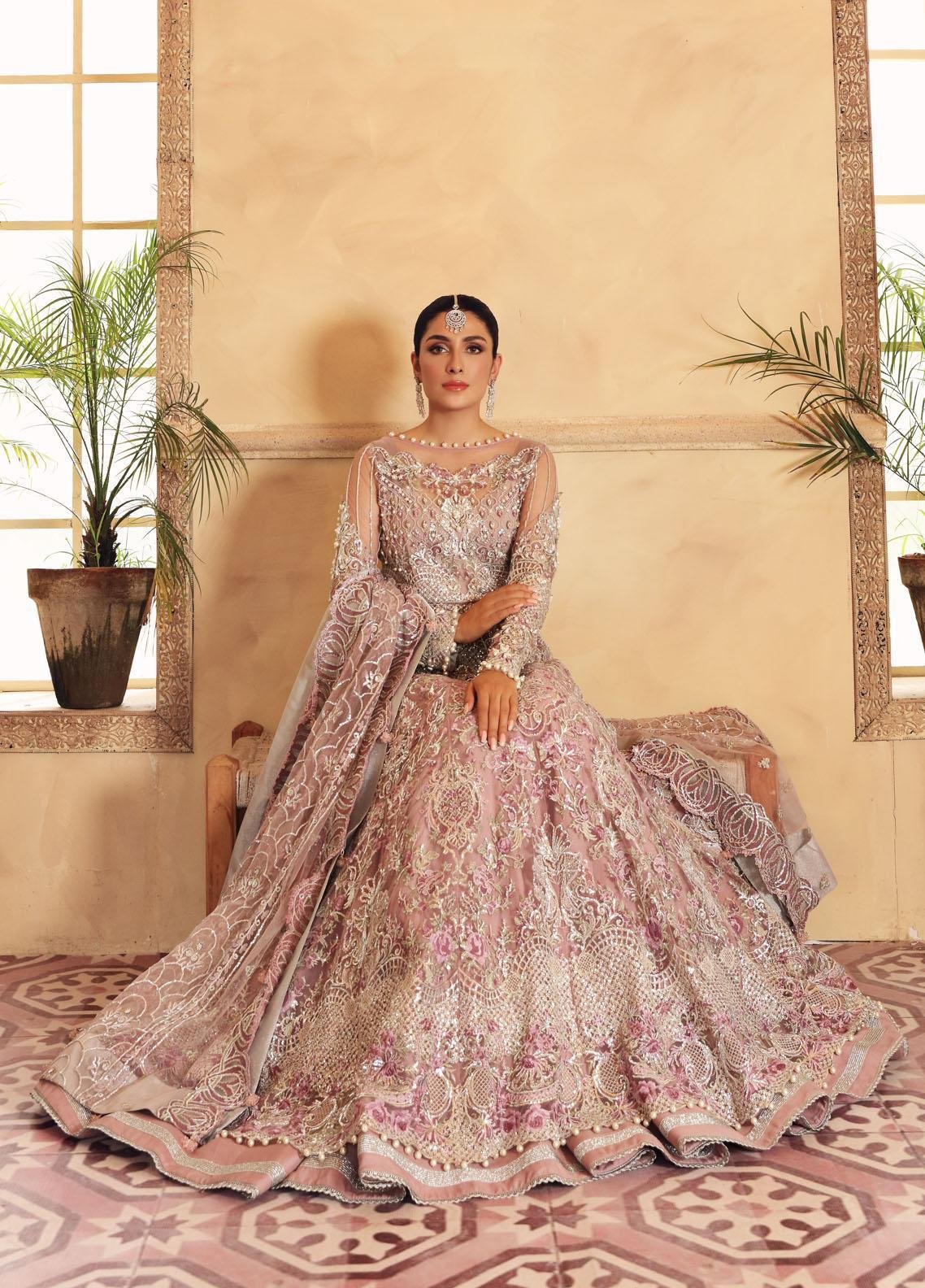 Ayeza Khan - Zeena Maxi, Lehenga with Dupatta - COD | 50% OFF