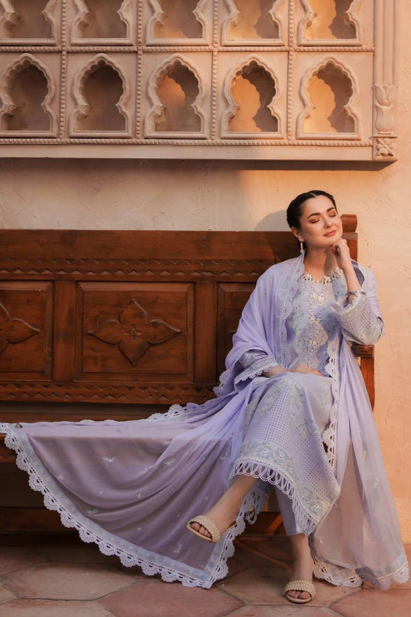 Hania Aamir - EMBROIDERED Verona Lilac | 50% OFF | Stitched