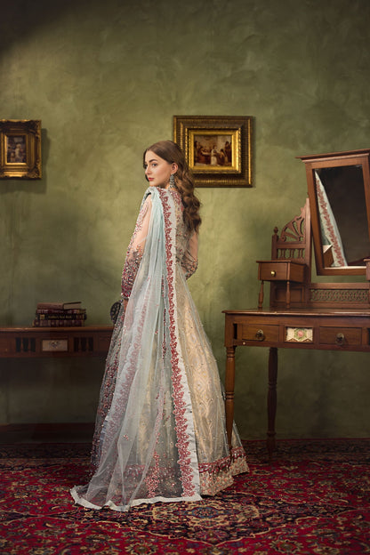 Hania Aamir Grey Marjanda - Nikkah Wear | 55% OFF