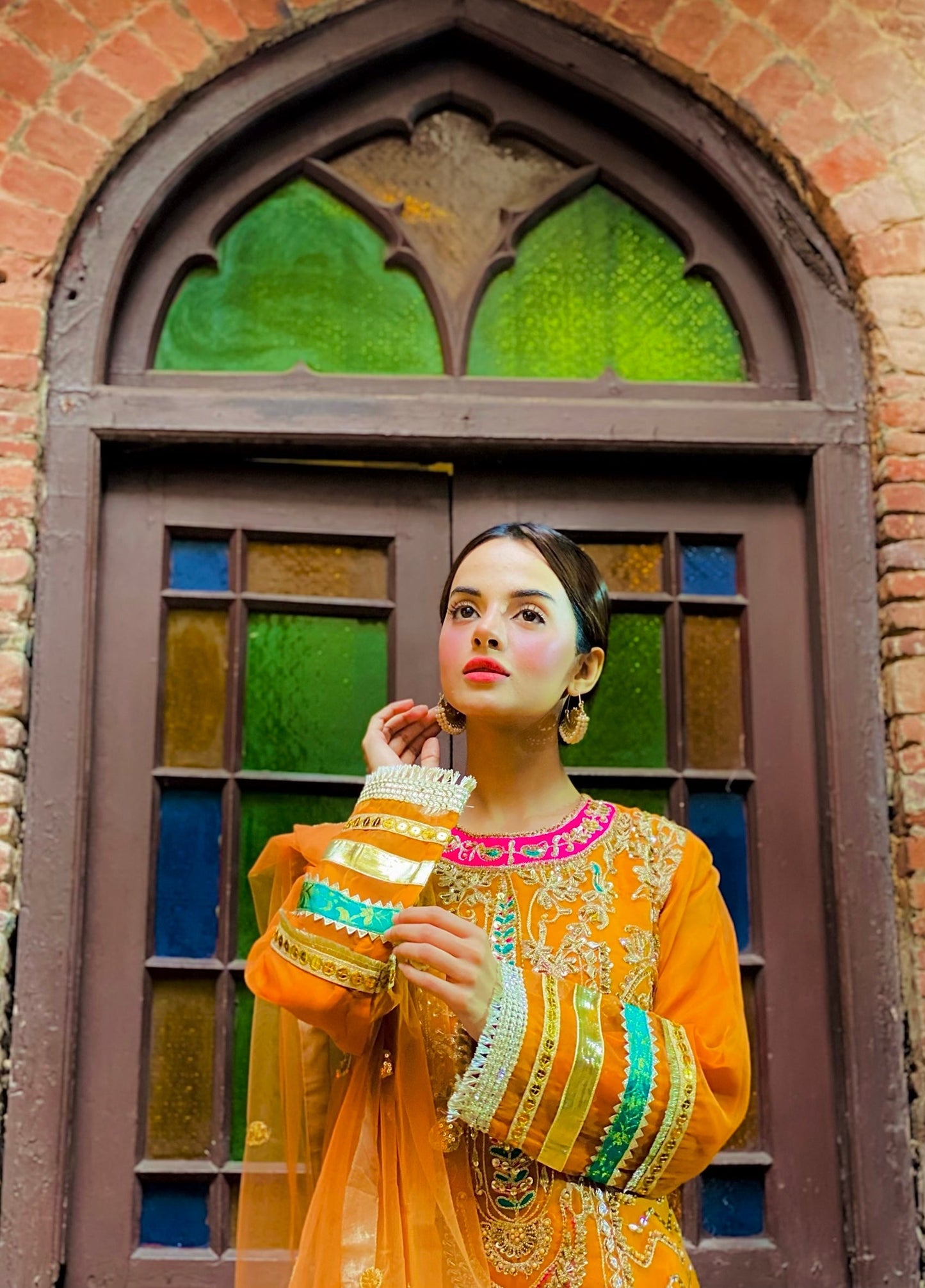 Komal Meer - Dine Shirt Sharara and Dupatta set - COD | 40% OFF