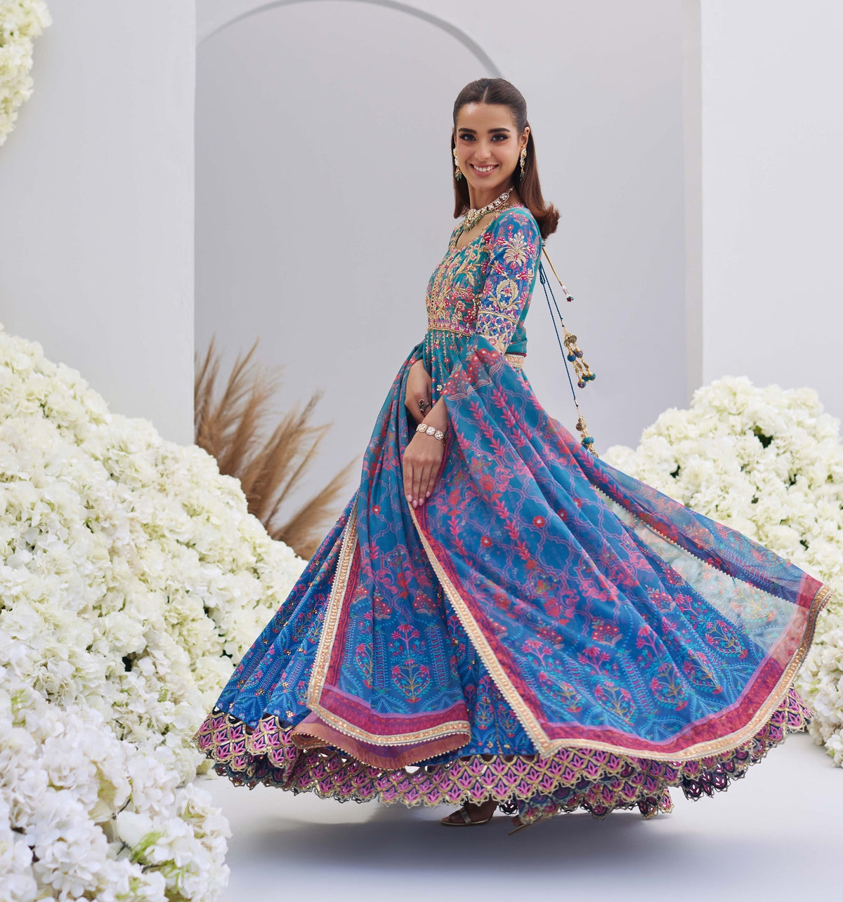 Iqra Aziz - Zayna Maxi, Pants with Duaptta
