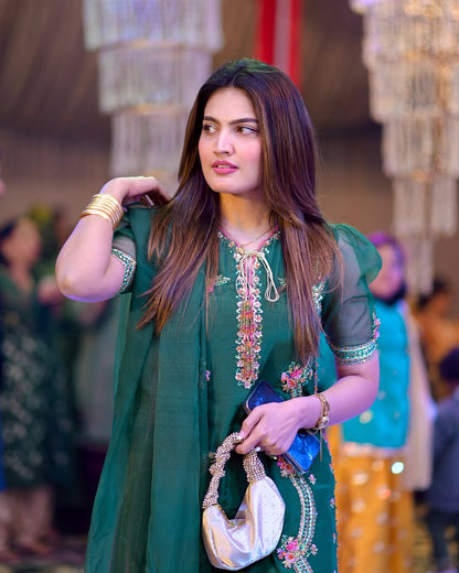 Iqra Kanwal - Janan Shirt, Trouser and Dupatta | 50% OFF