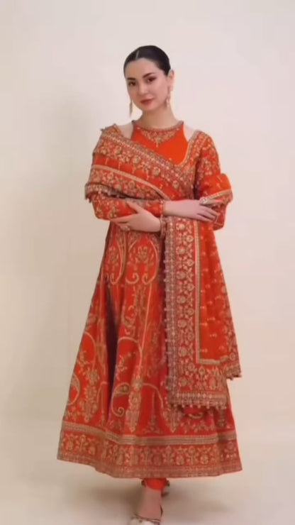 Hania Aamir - Denara Maxi, Pajama and Dupatta Dress | 60% OFF