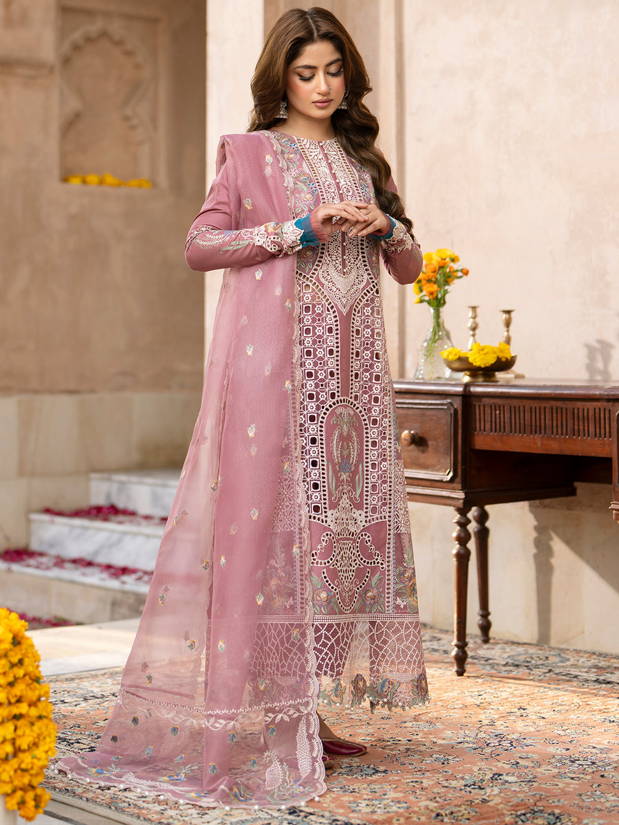 Sajal Ali - Nima Shirt, Trouser with Dupatta - COD | 50% OFF