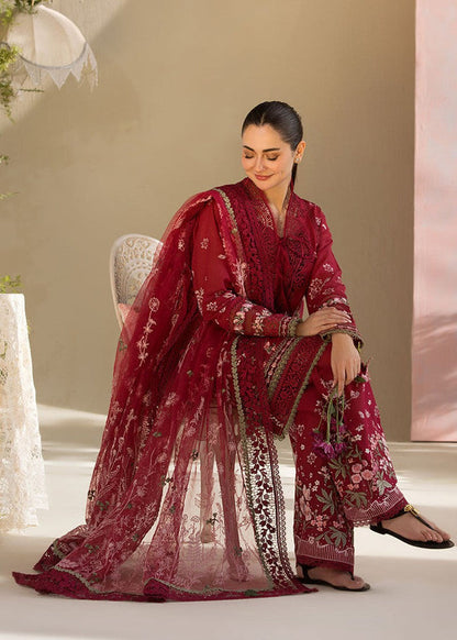 Hania Aamir Luxe Rose Shirt, Trouser and Dupatta - COD | 50% OFF