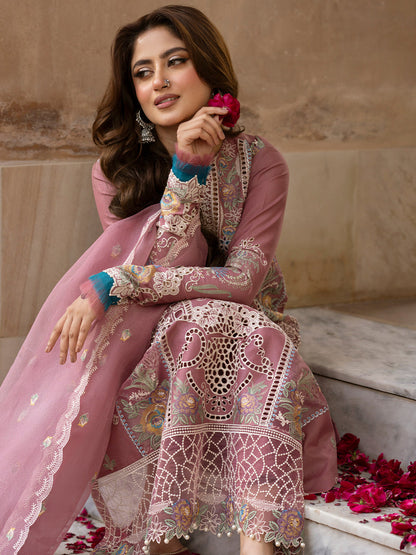 Sajal Ali - Nima Shirt, Trouser with Dupatta - COD | 50% OFF