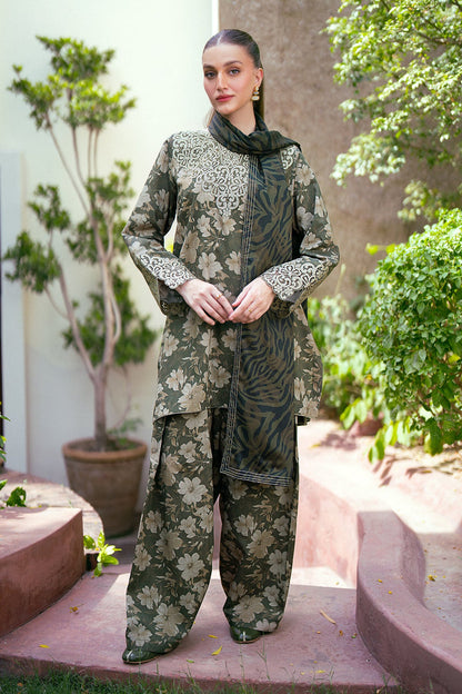 Alishba Abbasi - Lika Shirt, Farshi Shalwar and Dupatta - COD | 50% OFF
