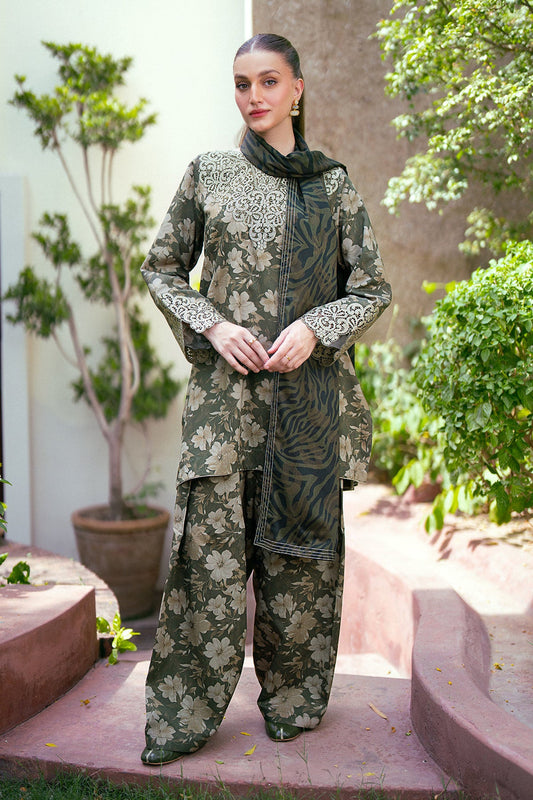 Alishba Abbasi - Lika Shirt, Farshi Shalwar and Dupatta - COD | 50% OFF