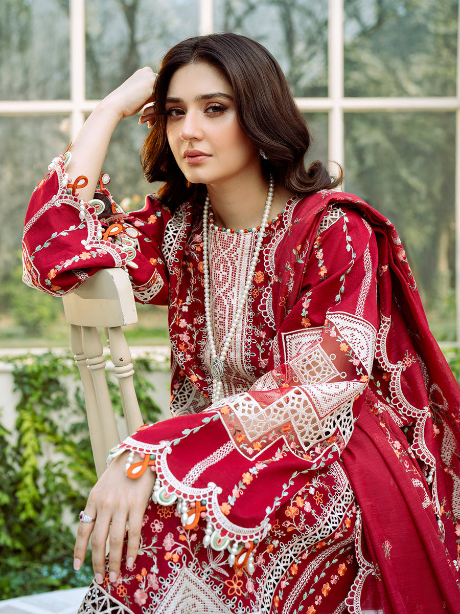 Durefishan Saleem - Ina Shirt, Trouser and Dupatta set - COD | 50% OFF