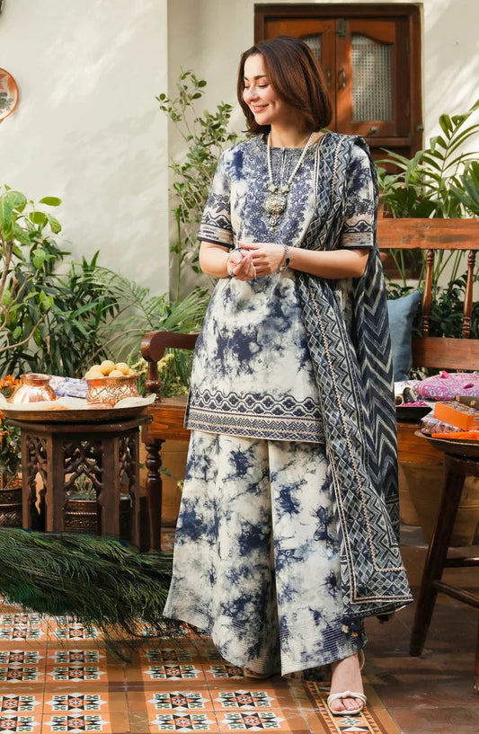 Hania Aamir - Shirt, Trouser and Dupatta set - COD | 40% OFF