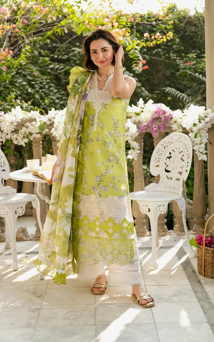 Hania Aamir - Lemina Shirt, Trouser with Dupatta - COD | 50% OFF