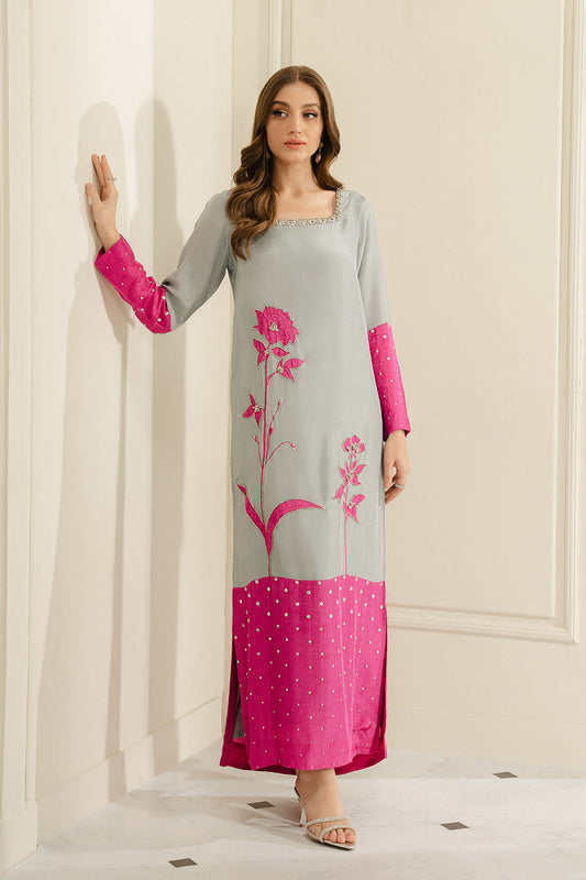 Alishba Abbasi - Cya Shirt, Trouser with Dupatta - COD | 40% OFF