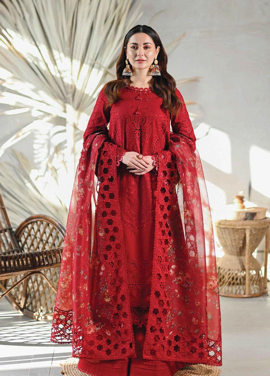 Hania Aamir - Elana Shirt, Trouser with Dupatta - COD | 50% OFF