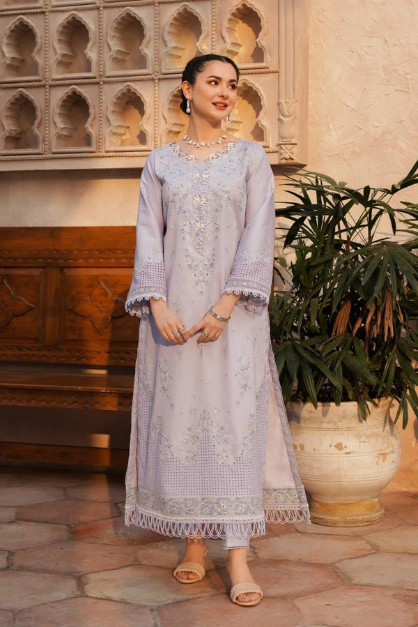 Hania Aamir - EMBROIDERED Verona Lilac | 50% OFF | Stitched