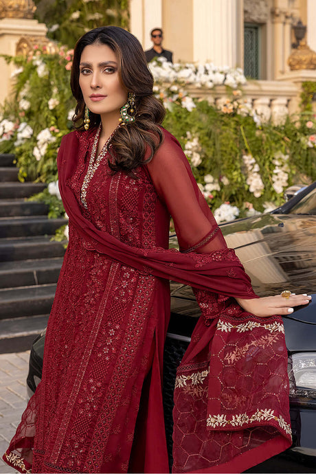 Ayeza Khan - Glint Shirt, Trouser with Dupatta - COD | 30% OFF