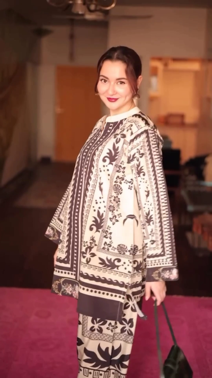 Hania Aamir - Heba Shirt and Trouser set - COD | 20% OFF