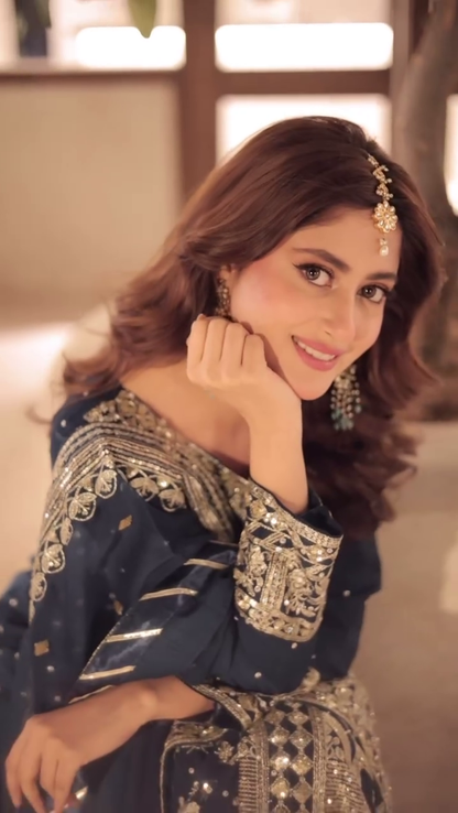 Sajal Ali - Deeya Shirt, Ghagra and Dupatta | 50% OFF