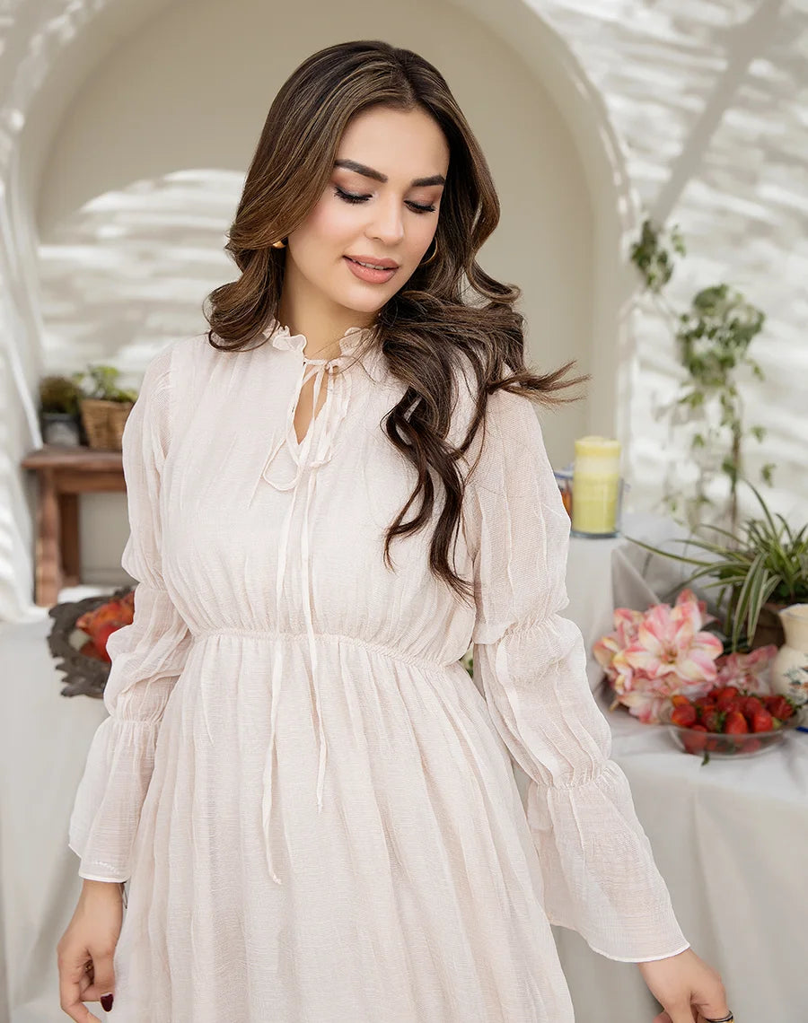 White Chiffon Maxi - COD | 30% OFF